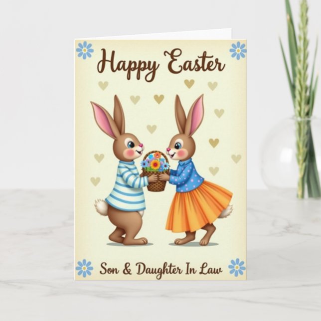 Springtime Friends Basket Card (Front)