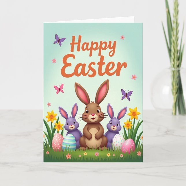 Springtime Friends Celebration Card (Front)