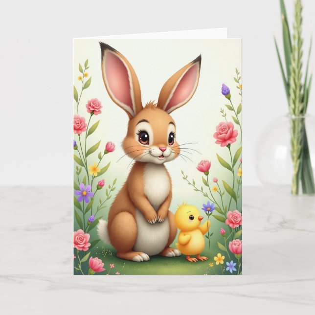 Springtime Friends Happy Card (Front)