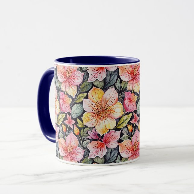 Springtime garden - Foral pattern 1 - Coffee Mug (Front Left)