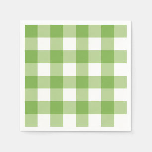Springtime Gingham & Blooms Baby Shower Theme Napkins
