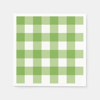 Springtime Gingham & Blooms Baby Shower Theme Napkins