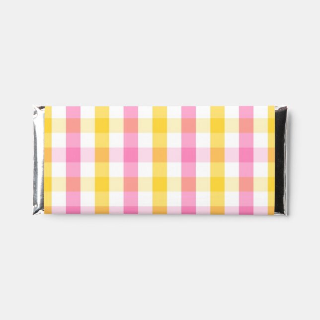 Springtime Gingham  Hershey Bar Favors (Front)