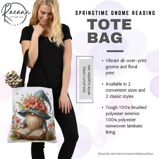 Springtime Gnome Reading Tote (Creator Uploaded)