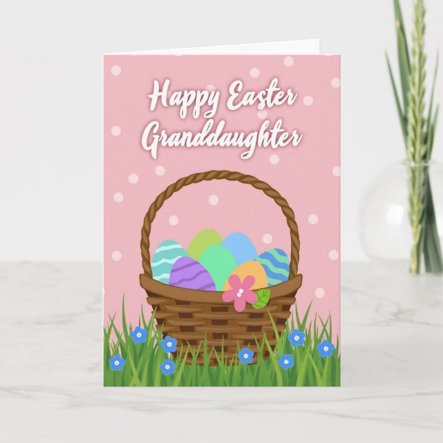 Springtime Greetings Basket Card (Front)