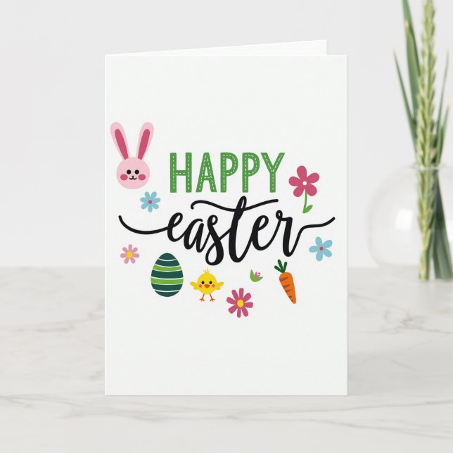 Springtime Happy Holiday Card (Front)