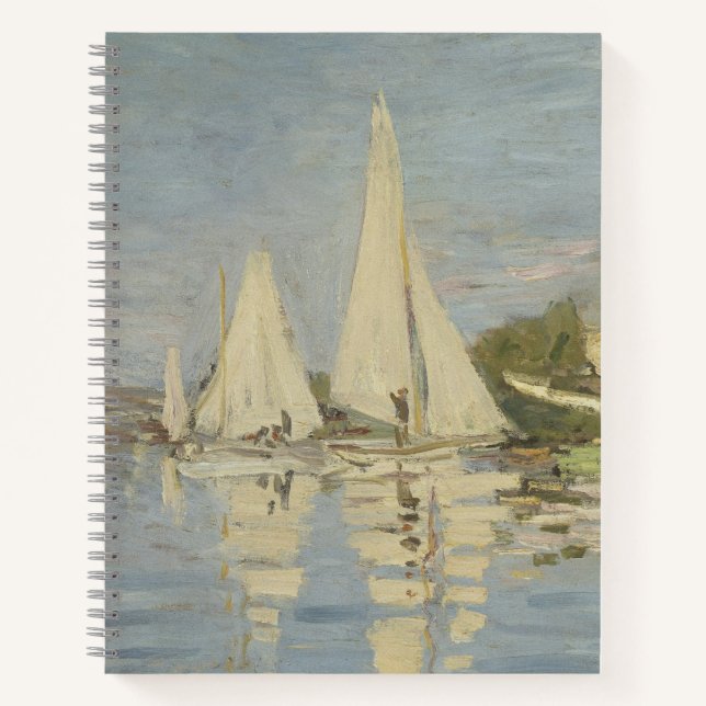 Springtime, Impressionist Portrait, Claude Monet Notebook (Front)