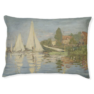 Springtime, Impressionist Portrait, Claude Monet Pet Bed