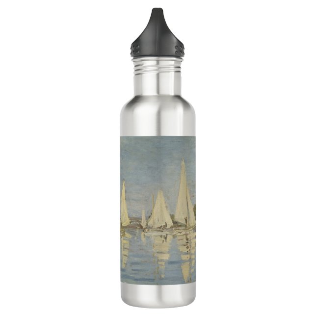 Springtime, Impressionist Portrait, Claude Monet Stainless Steel Water Bottle (Left)