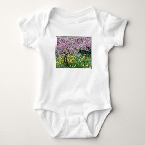 Springtime in Claude Monets Garden Baby Bodysuit