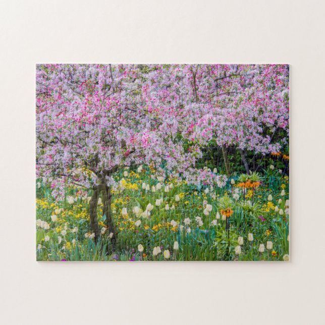 Springtime in Claude Monet's garden Jigsaw Puzzle (Horizontal)