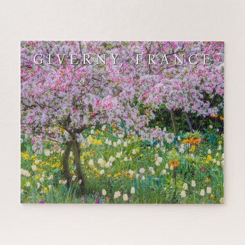 Springtime in Claude Monets Garden Jigsaw Puzzle