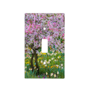 Springtime in Claude Monet's garden Light Switch Cover