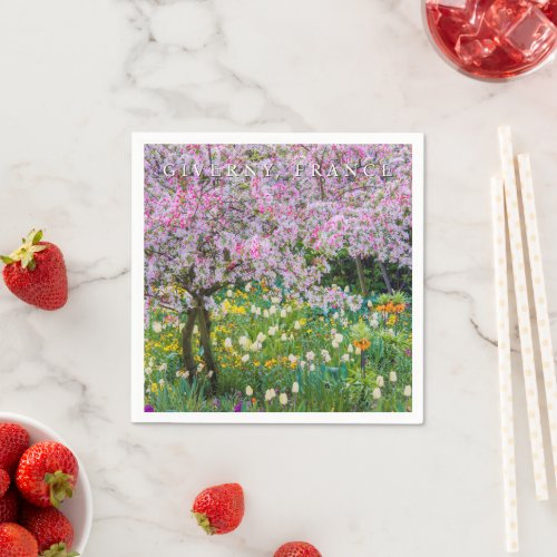 Springtime in Claude Monets Garden Napkins