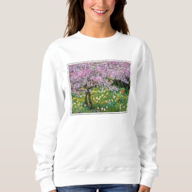 Springtime in Claude Monet's Garden Sweatshirt (Front)
