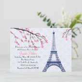 Springtime in Paris Bridal Shower Invitation (Standing Front)