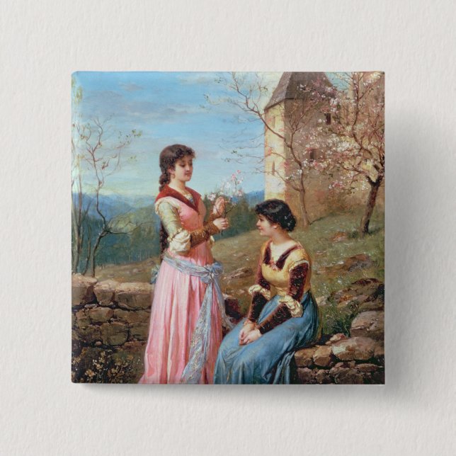 Springtime in Tuscany Button (Front)
