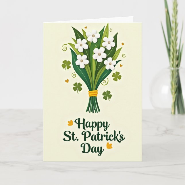 Springtime Irish Greetings Card (Front)
