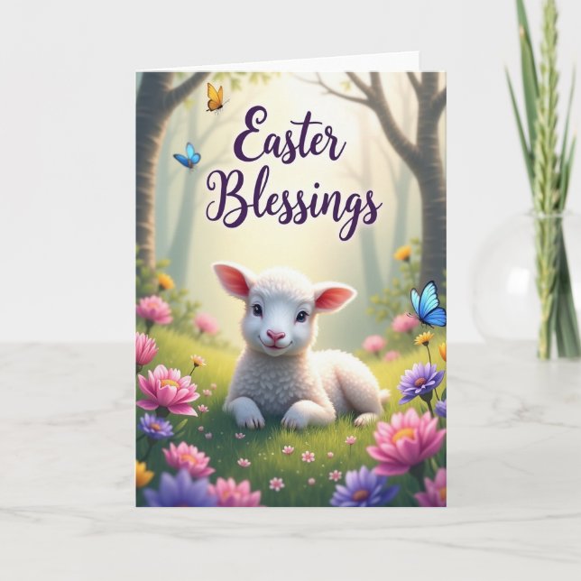 Springtime Joy Animal Friend Card (Front)