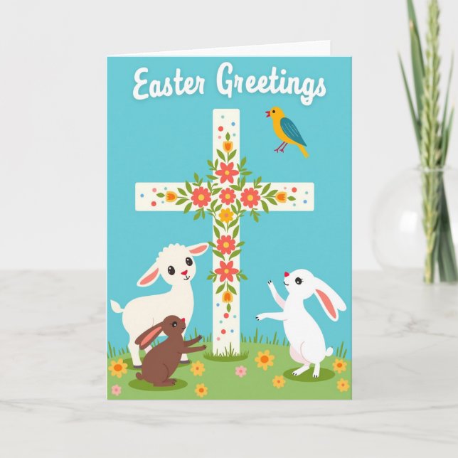 Springtime Joy Celebration Card (Front)