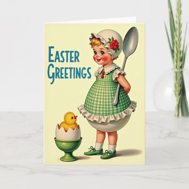 Springtime Joy Child Character Card (Front)