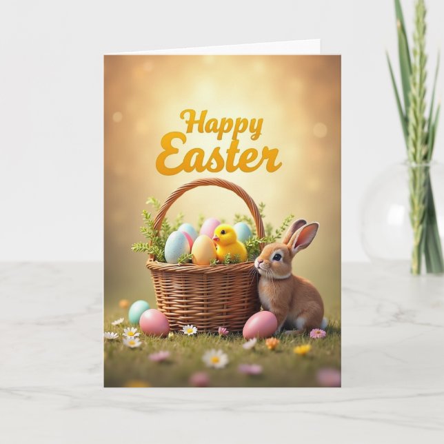 Springtime Joyous Holiday Card (Front)