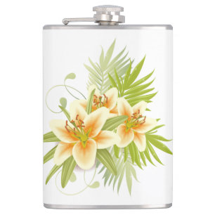Springtime Lilies Flask