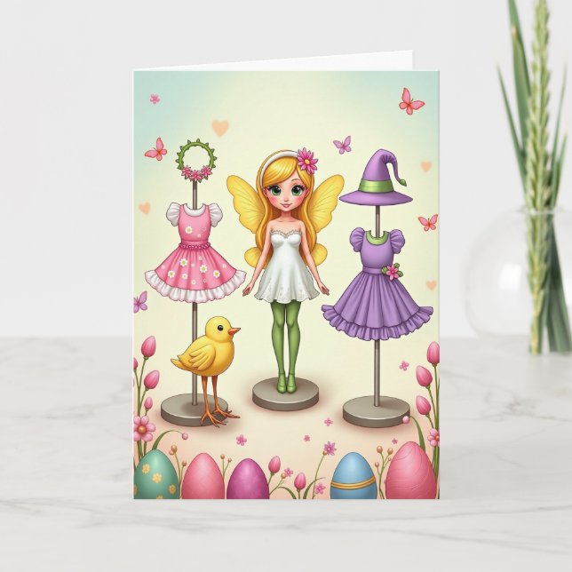 Springtime Magic Maiden Card (Front)