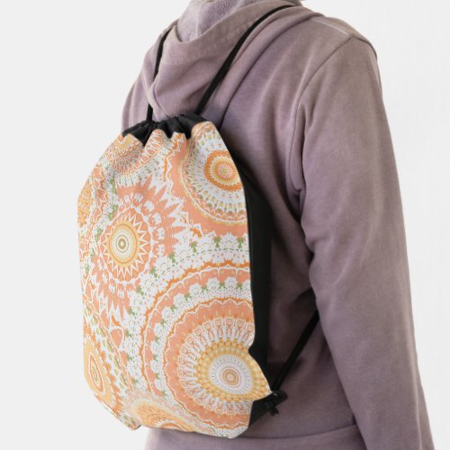 Springtime Mandalas Drawstring Bag