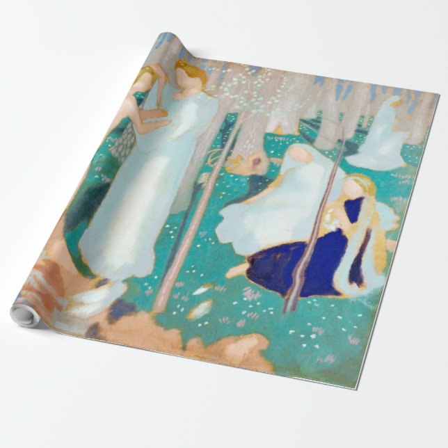 Springtime, Maurice Denis Wrapping Paper (Unrolled)