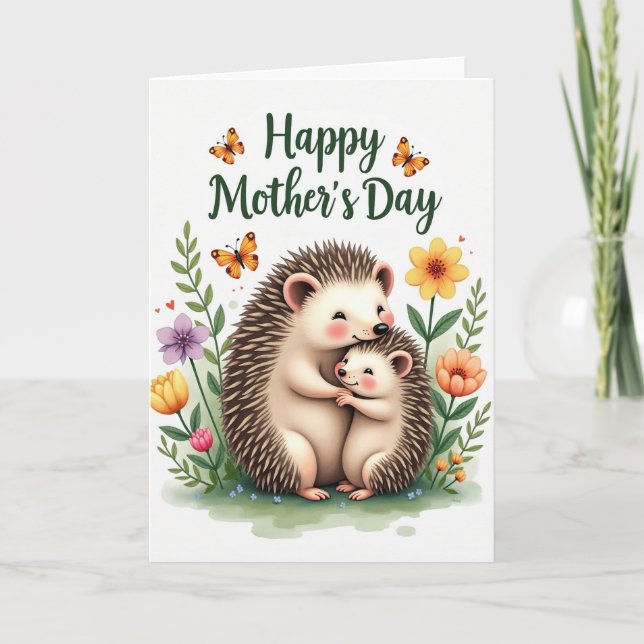 Springtime Mothers Day Embrace Card (Front)