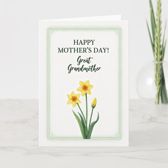 Springtime Mothers Day Wish Card (Front)