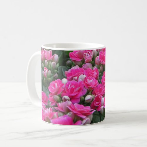 Springtime Nature Photo Garden Blooms Pink Flowers Coffee Mug