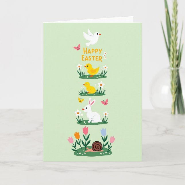Springtime Nature Scene Card (Front)