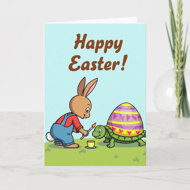 Springtime Painting Fun Card (Front)