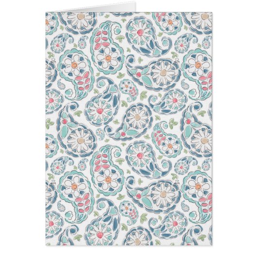 Springtime Paisley Pattern Cards (Front)