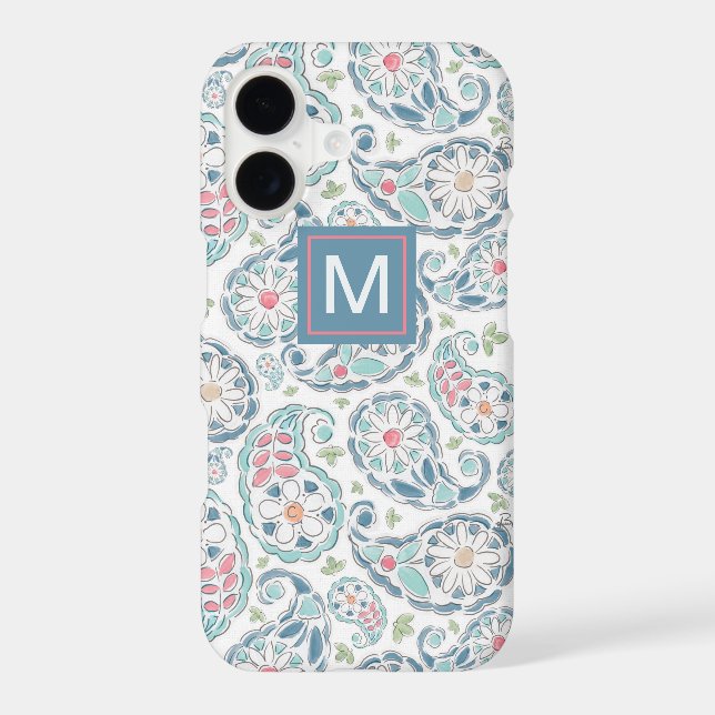 Springtime Paisley Pattern Iphone Case (Back)