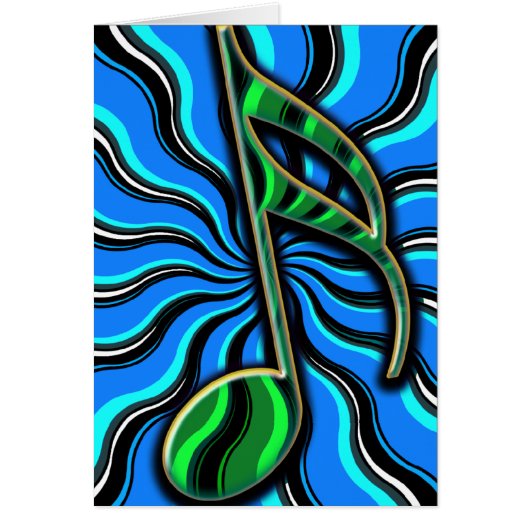Springtime Semiquaver - 16th Note Music Symbol Cards (Front)