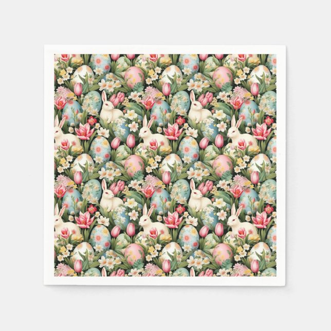 Springtime Soiree Easter Pattern Napkins (Front)
