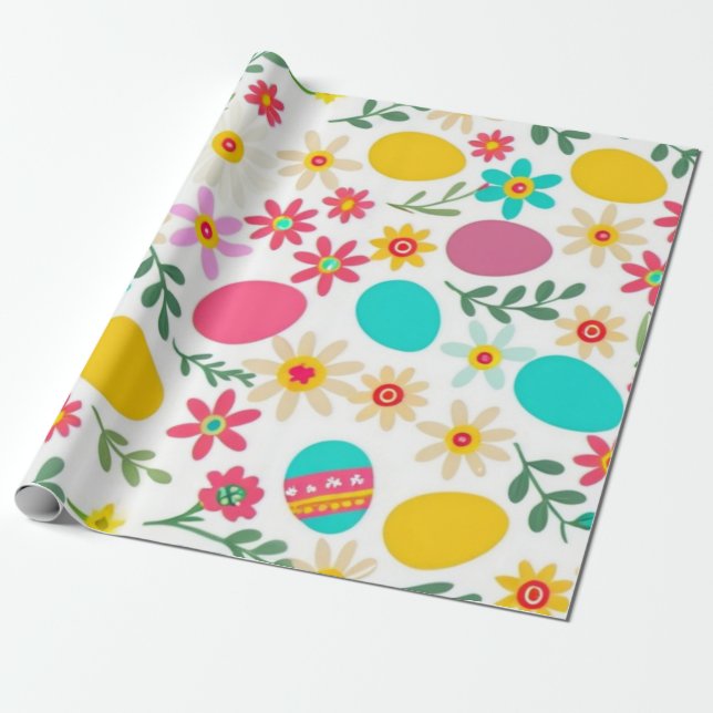 Springtime Splendor Wrapping Paper (Unrolled)