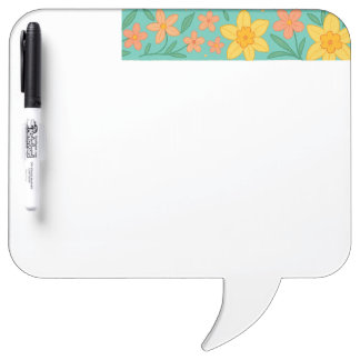 Springtime Template Notepad Dry Erase Board