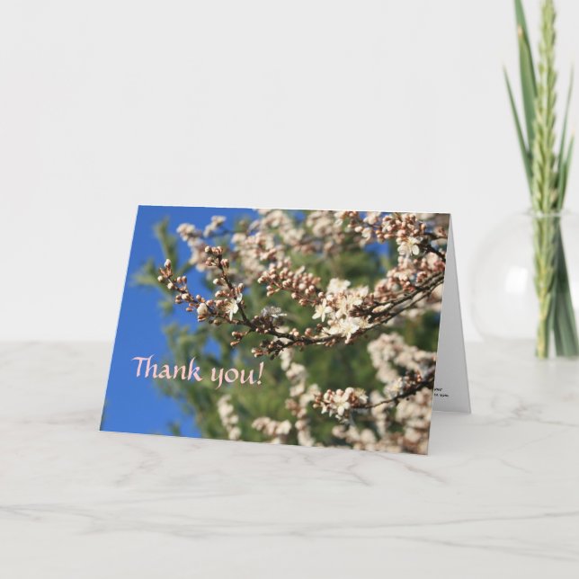 Springtime Thank You Card (Front)