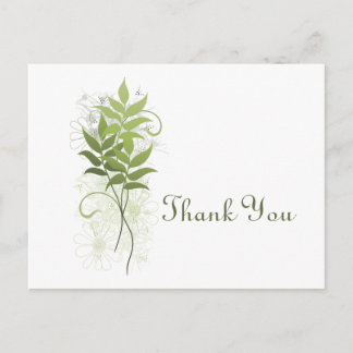 Springtime Thank You Postcard