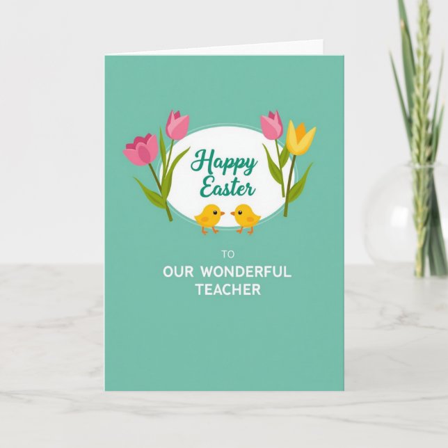 Springtime Thanks Greeting Card (Front)