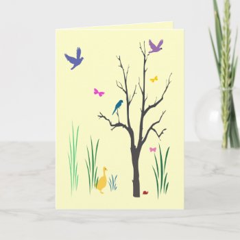 Springtime Thinking Of You Card by Bebops at Zazzle
