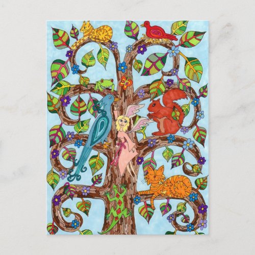 Springtime Tree of Life Postcard