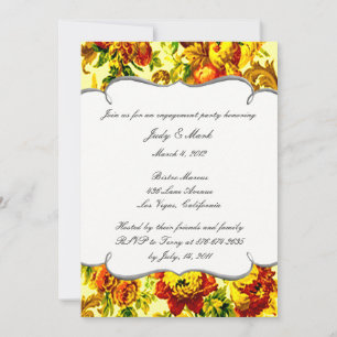 Springtime Wedding Engagement Party Invitation