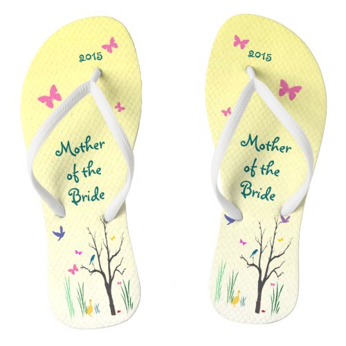 Springtime Wedding Mother of the Bride Flip Flops