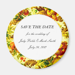 Springtime Wedding Save The Date Magnet