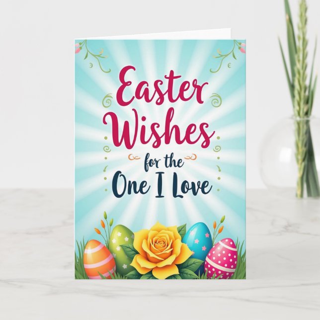 Springtime Wishes Greeting Card (Front)